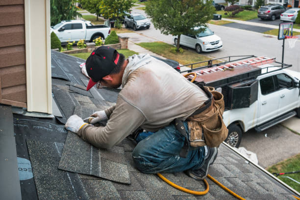 Professional Roofing technician working in Sheridan, IL